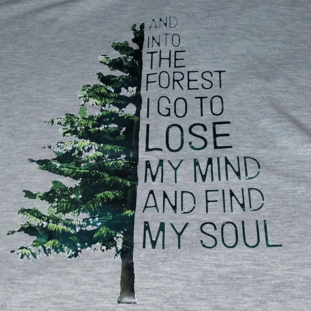 NWOT John Muir nature quote gray tee - Picture 3 of 5